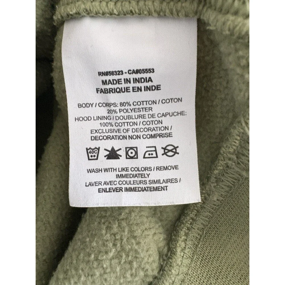 Nike Hoodie Mens Small Sage Green Sweatshirt Swoosh Logo Pockets